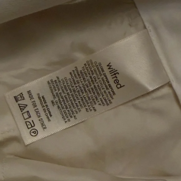 Aritzia Wilfred Effortless Cream Women's Trousers - Picture 15 of 16